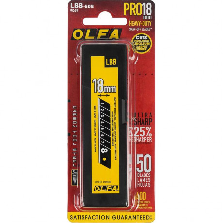 Сменные сегментированные лезвия OLFA BLACK MAX OL-LBB