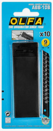 Сменные сегментированные лезвия OLFA BLACK MAX OL-ABB-10B